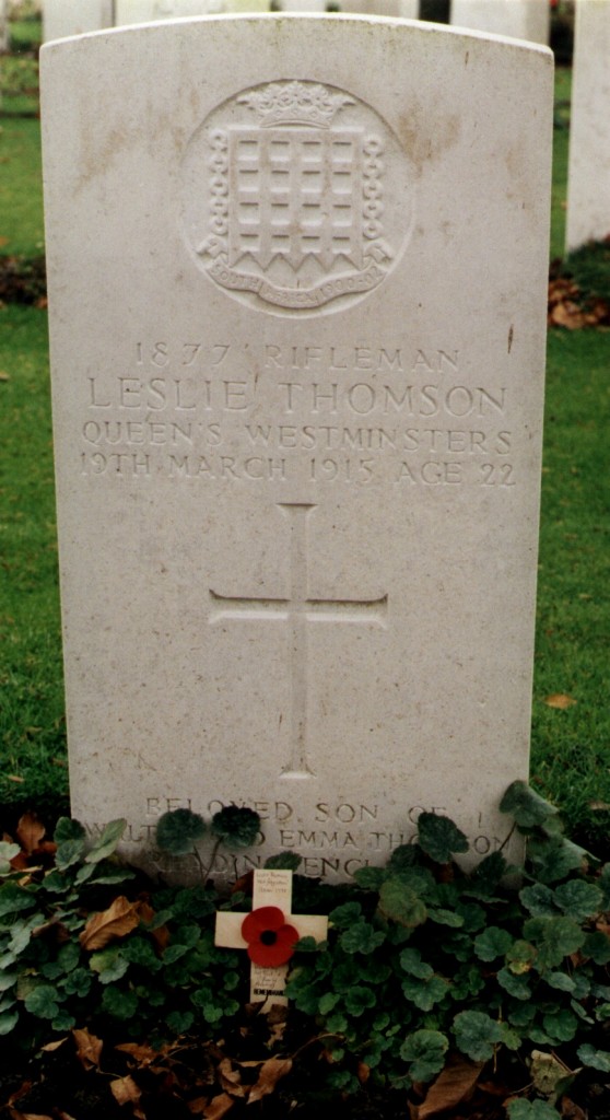 Thomson L grave War Graves in the Old Reading Cemetery